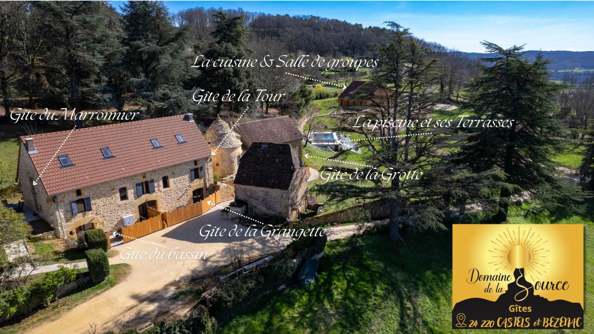 Domaine De La Source Villa Castels Buitenkant foto